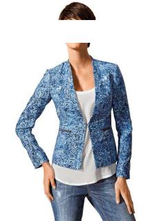 Druckblazer blau