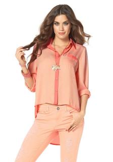 Georgette-Bluse hummer