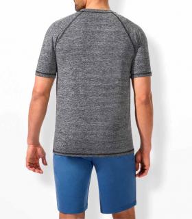 Herren-Freizeit/Sportshirt grau-melange