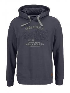 Herren-Kapuzensweatshirt graublau