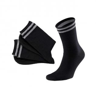 Herren-Wollmischsocken-3-Tlg. schwarz