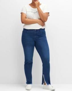 Jeans mit geschlitztem Innensaum blue Denim