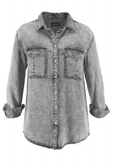 Jeansbluse grau used