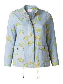 Jeansjacke blau-bunt