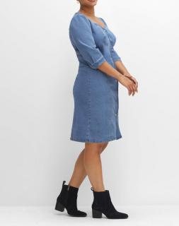 Jeanskleid mit Knopfverschluss blue Denim