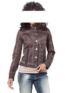 Jeansstyle-Jacke bordeaux