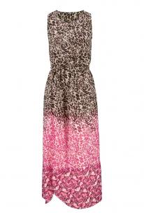 Kleid sand-taupe-pink