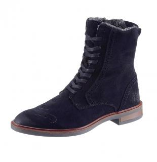 Kopie von Marken-Veloursleder-Desert-Boots dunkelblau