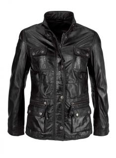 Lammnappalederjacke schwarz