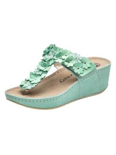 Leder-Dianette-Hausschuh mint