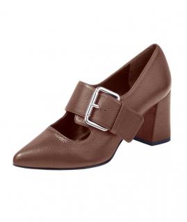 Leder-Pumps cognac