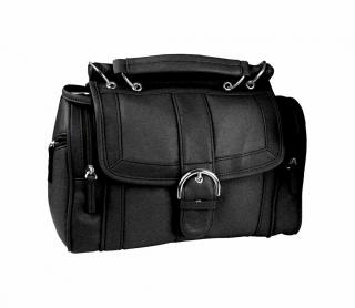 Leder-Tasche schwarz