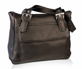 Leder-Tasche schwarz