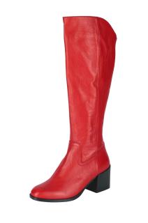 Lederstiefel rot