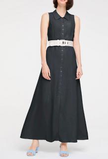 Leinenkleid schwarz