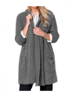 Longcardigan dunkelgrau