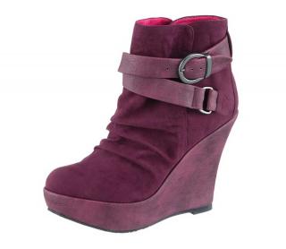 Marken-Ankle-Boots purple