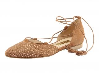 Marken-Ballerina cognac