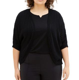 Marken-Bolero-Strickjacke schwarz