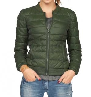 Marken-Bomberjacke khaki