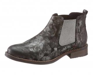 Marken-Boots silber-schwarz