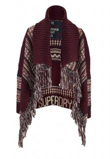 Marken-Cardigan bordeaux-bunt