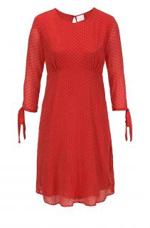 Marken-Chiffonkleid rot