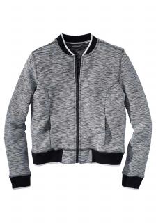 Marken-College-Jacke grau