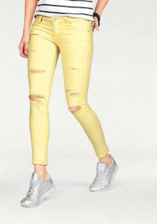 Marken-Damen-Jeans gelb Gr. 28