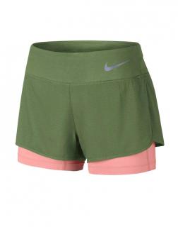 Marken-Damen-Sport-Shorts khaki-rosa