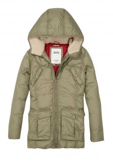 Marken-Daunen-Parka khaki