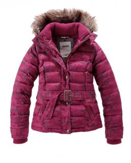 Marken-Daunenjacke pink