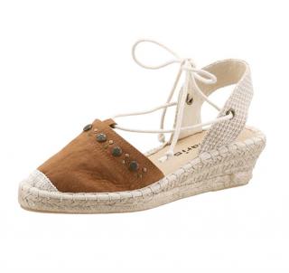 Marken-Espadrilles braun