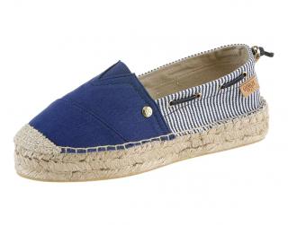 Marken-Espadrilles navy-gestreift