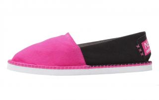 Marken-Espadrilles pink-schwarz