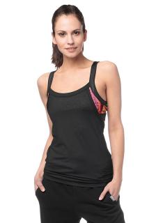 Marken-Funktions-Tanktop schwarz-bunt Gr. L