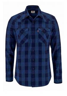 Marken-Herren-Karohemd blau Gr. XL