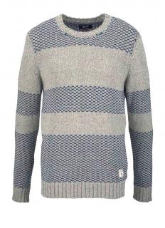 Marken-Herren-Pullover blau-beige-melage