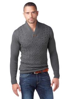 Marken-Herren-Pullover grau