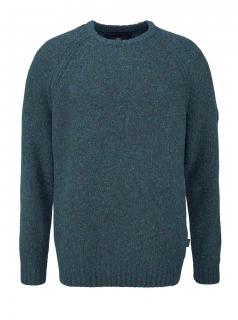 Marken-Herren-Pullover petrol-melange