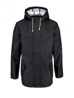 Marken-Herren-Regenjacke schwarz