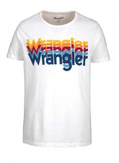 Marken-Herren-Shirt weiß-bunt