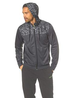 Marken-Herren-Trainingsjacke grau