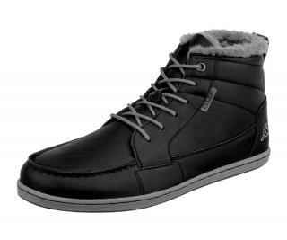 Marken-Herren-Winterstiefel schwarz Größe 40