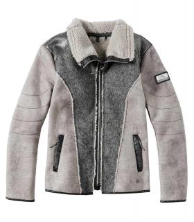 Marken-Jacke grau