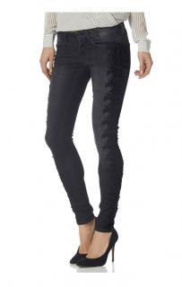 Marken-Jeans mit Spitze schwarz used