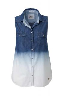 Marken-Jeansbluse blau