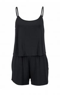 Marken-Jumpsuit schwarz