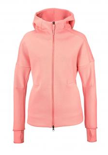 Marken-Kapuzensweatjacke rosa