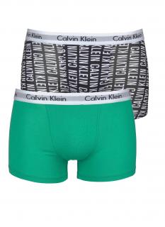 Marken-Kinder-Boxershorts-2er schwarz-grün